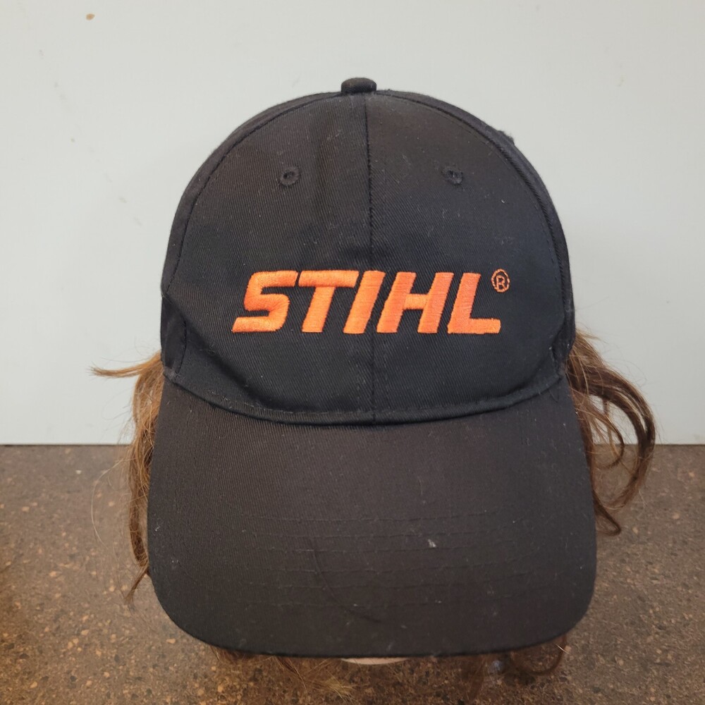 STIHL Outfitters Apparel Baseball Cap Mens One Size Black Snapback Logo Hat